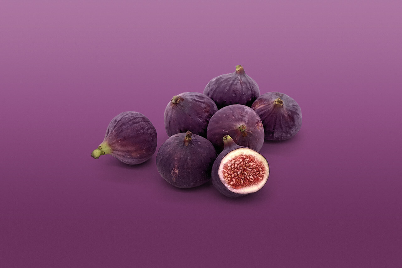 Figs on purple background
